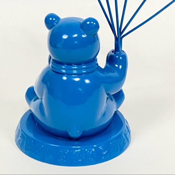 VINTAGE Godinger BLUE Teddy Bear Photo Holder - Picture 16 of 17